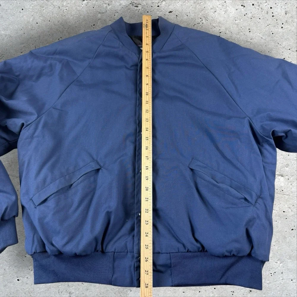 Vtg Rocky‎ Mountain Elk Foundation Embroidered Blue Utility Bomber Jacket XL USA